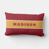 名前をカスタムする装飾用クッション ランバークッション (裏面)