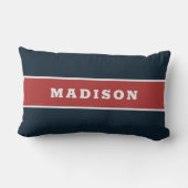 名前をカスタムする装飾用クッション ランバークッション (裏面)