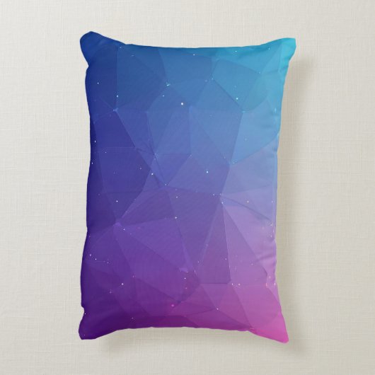 名前をカスタムする装飾用クッション – 幾何勾配設計 アクセントクッション (裏面(縦))