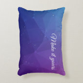 名前をカスタムする装飾用クッション – 幾何勾配設計 アクセントクッション (正面(垂直))