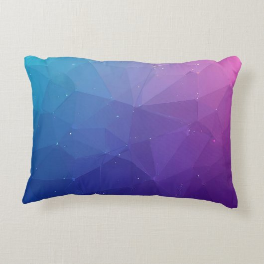 名前をカスタムする装飾用クッション – 幾何勾配設計 アクセントクッション (裏面)