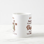 名前をカスタムする覚えて塵 | 灰（水） コーヒーマグカップ (中央)