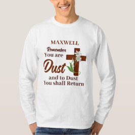 名前をカスタムする覚えて塵 | 灰（水） Tシャツ