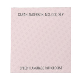 名前をカスタムする言語病理医SLP注意 ノートパッド