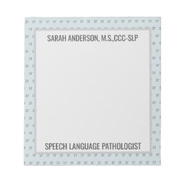 名前をカスタムする言語病理医SLP注意 ノートパッド
