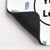 名前をカスタムする計算パターン マウスパッド (コーナー)