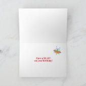 名前をカスタムする誕生日と宇宙船カード シーズンカード (内部)