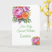 名前をカスタムする誕生日カード カード (黄色い花)