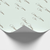 名前をカスタムする誕生日ロマンチックラッピング紙 ラッピングペーパー (角)