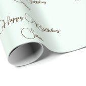 名前をカスタムする誕生日ロマンチックラッピング紙 ラッピングペーパー (ロールコーナー)