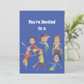 名前をカスタムする誕生日野球パーティの招待状 招待状 (スタンド正面)