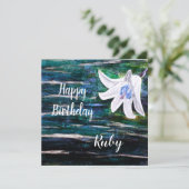 名前をカスタムする誕生日 カード (スタンド正面)