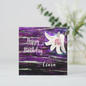 名前をカスタムする誕生日 カード (スタンド正面)