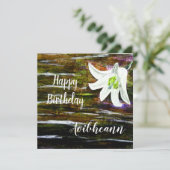 名前をカスタムする誕生日 カード (スタンド正面)