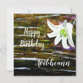 名前をカスタムする誕生日 カード (正面)