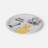 名前をカスタムする誕生日 ペーパープレート (アングル)