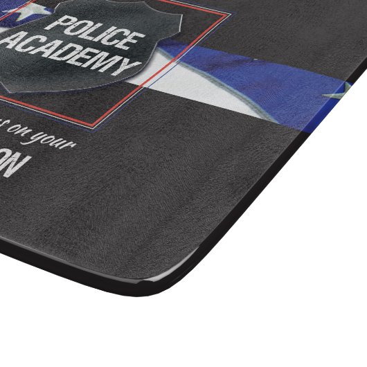 名前をカスタムする警察学院卒業 カッティングボード (角)
