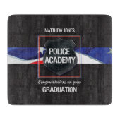 名前をカスタムする警察学院卒業 カッティングボード (正面)