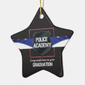名前をカスタムする警察学院卒業 セラミックオーナメント (左)