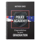 名前をカスタムする警察学院卒業 ノートブック (正面)