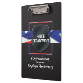 名前をカスタムする警察職員記念日 クリップボード (左)