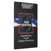 名前をカスタムする警察職員記念日 クリップボード (右)