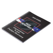 名前をカスタムする警察職員記念日 ノートブック (左側)