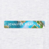 名前をカスタムする質感のあるパーソナライズされた地衣 ラベル (デザイン1)