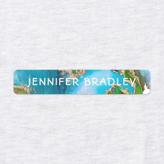 名前をカスタムする質感のあるパーソナライズされた地衣 ラベル (デザイン1)