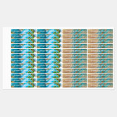 名前をカスタムする質感のあるパーソナライズされた地衣 ラベル (シート)