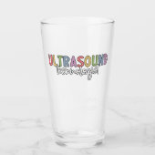 名前をカスタムする超音波検査技師ギフト タンブラーグラス (正面)