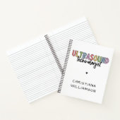 名前をカスタムする超音波検査技師ギフト ノートブック (内部)