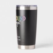 名前をカスタムする超音波検査技師ギフト 保温保冷タンブラー (背面)