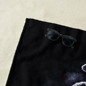 名前をカスタムする踊りカップル ビーチタオル (インサイチュ)