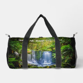 名前をカスタムする蹄鉄秋オーストラリアカスタム文字 ダッフルバッグ (正面)