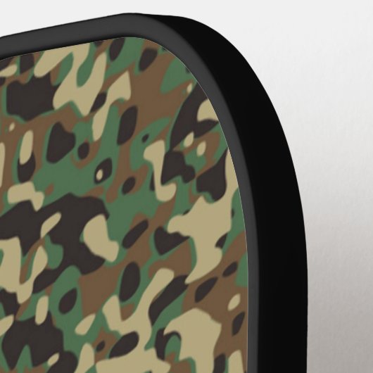 名前をカスタムする迷彩模様 ピックルボールラケット (左詳細)