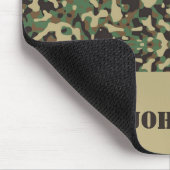 名前をカスタムする迷彩模様 マウスパッド (コーナー)