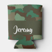 名前をカスタムする迷彩模様 缶クーラー (裏面)