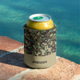 名前をカスタムする迷彩模様 缶クーラー