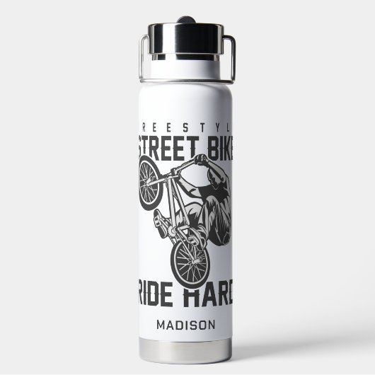 名前をカスタムする通り自転車 ウォーターボトル (背面)