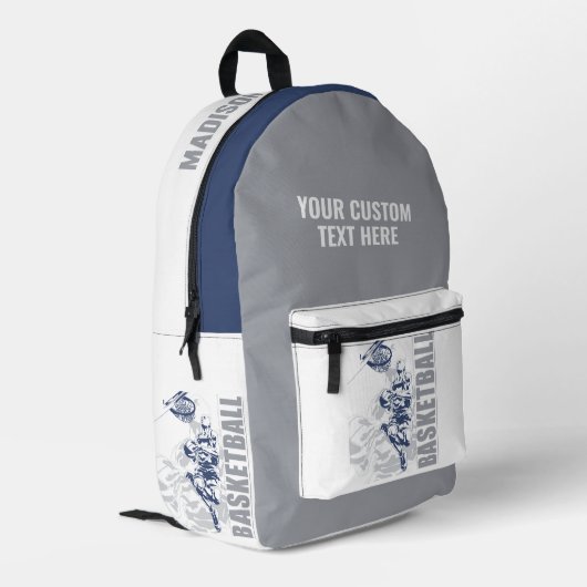 名前をカスタムする選手 プリントバックパック (裏面左端)