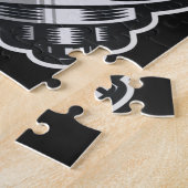 名前をカスタムする重量挙げホームクロスフィットジム ジグソーパズル (側面)