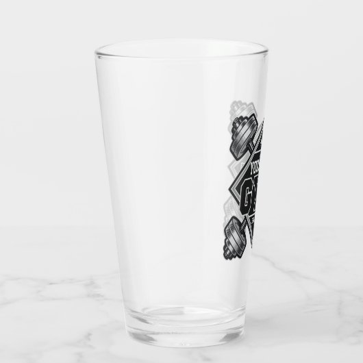 名前をカスタムする重量挙げホームクロスフィットジム タンブラーグラス (右)