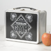 名前をカスタムする重量挙げホームクロスフィットジム メタルランチボックス (インサイチュ)