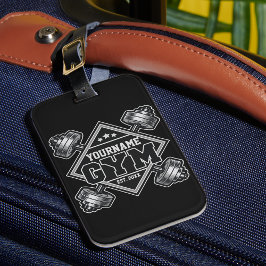 名前をカスタムする重量挙げホームクロスフィットジム ラゲッジタグ