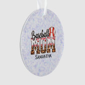 名前をカスタムする野球母 |母の日 オーナメント (正面)