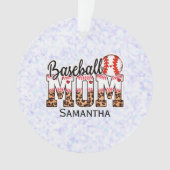 名前をカスタムする野球母 |母の日 オーナメント (正面)