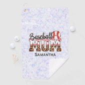 名前をカスタムする野球母 |母の日 ゴルフタオル (インサイチュ)