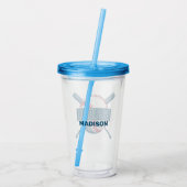 名前をカスタムする野球 アクリルタンブラー (裏面)