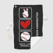 名前をカスタムする野球 ゴルフタオル (インサイチュ)